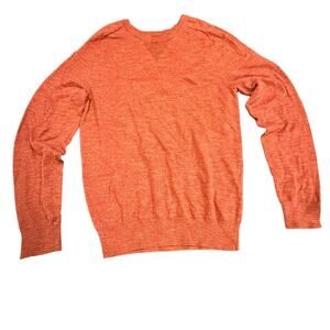 Sonoma Goods For Life Men's Orange Long Sleeve Crew Neck Pullover Knit Sweater S
